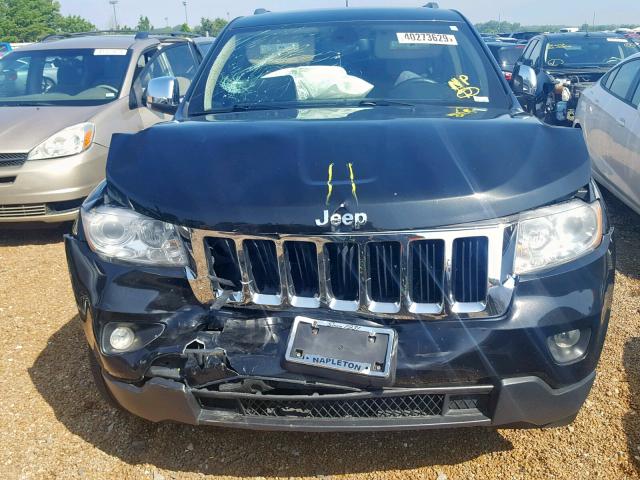 1C4RJFBG3CC272790 - 2012 JEEP GRAND CHER BLACK photo 9