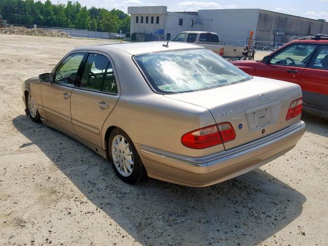 WDBJF65J71B279314 - 2001 MERCEDES-BENZ E 320 GOLD photo 3