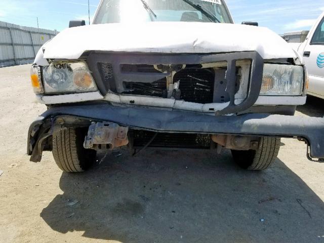 1FTYR10U67PA21700 - 2007 FORD RANGER WHITE photo 9