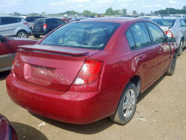 1G8AJ55F67Z177714 - 2007 SATURN ION LEVEL RED photo 4