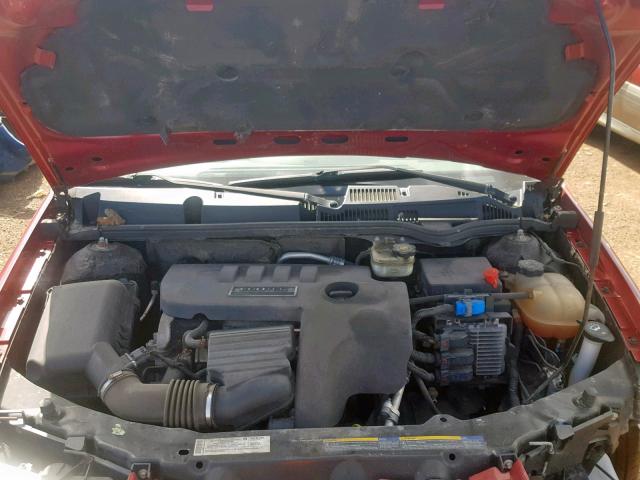 1G8AJ55F67Z177714 - 2007 SATURN ION LEVEL RED photo 7