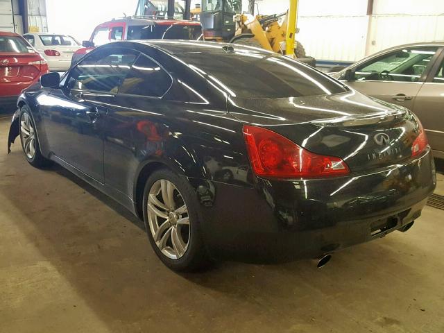 JNKCV64EX8M123430 - 2008 INFINITI G37 BASE BLACK photo 3