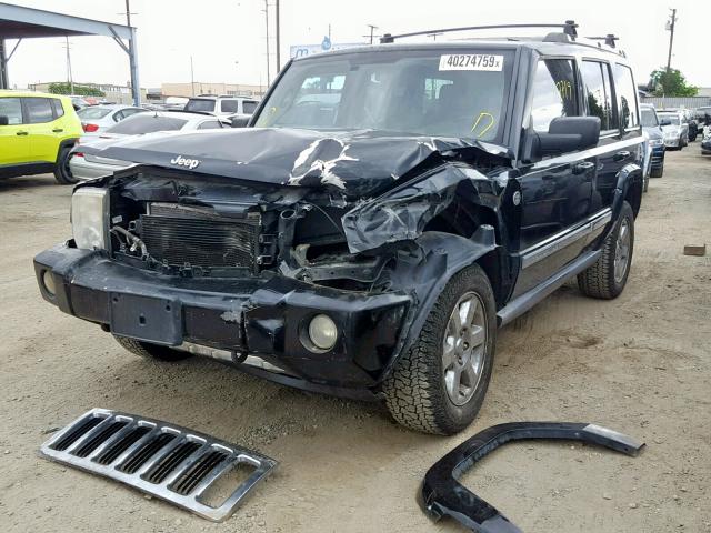 1J8HG58247C530247 - 2007 JEEP COMMANDER BLACK photo 2