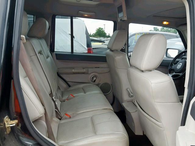 1J8HG58247C530247 - 2007 JEEP COMMANDER BLACK photo 6