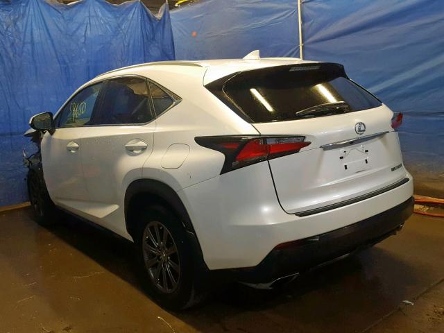 JTJBARBZXG2070123 - 2016 LEXUS NX 200T WHITE photo 3