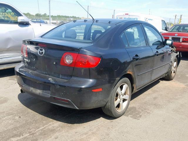 JM1BK12G661471639 - 2006 MAZDA 3 I BLACK photo 4