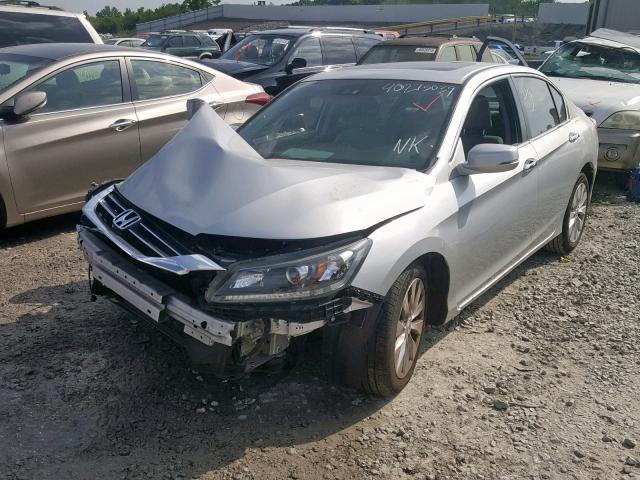 1HGCR2F80EA087431 - 2014 HONDA ACCORD EXL GRAY photo 2