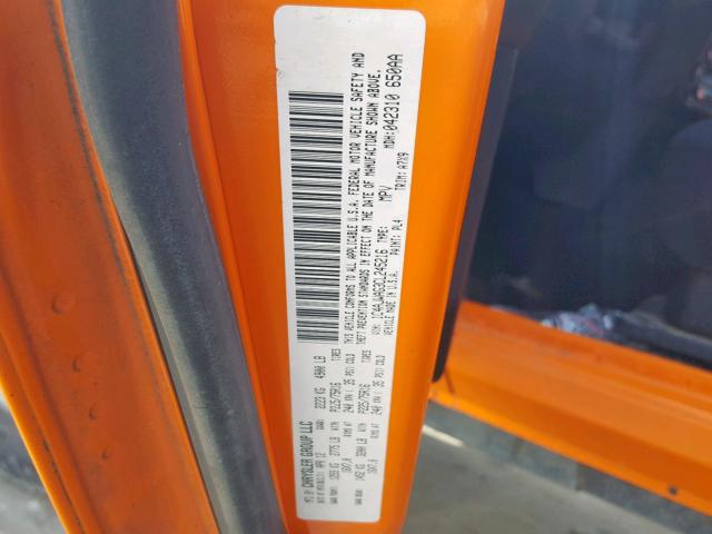 1C4AJWAG3CL245216 - 2012 JEEP WRANGLER S ORANGE photo 10