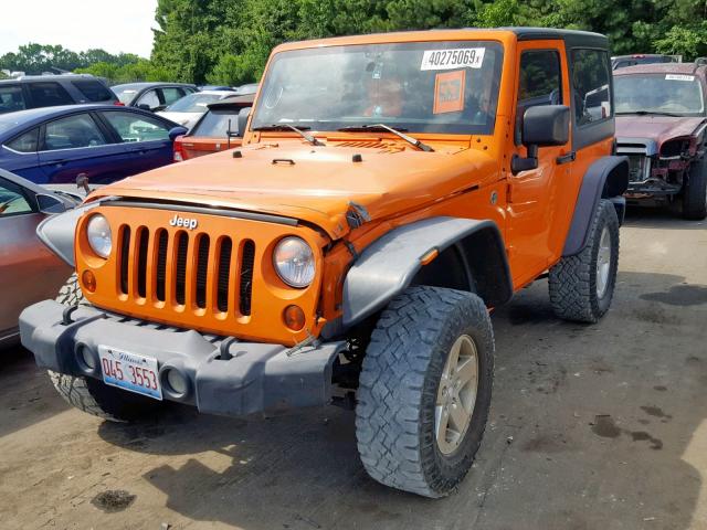 1C4AJWAG3CL245216 - 2012 JEEP WRANGLER S ORANGE photo 2
