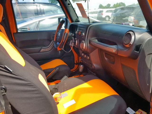 1C4AJWAG3CL245216 - 2012 JEEP WRANGLER S ORANGE photo 5
