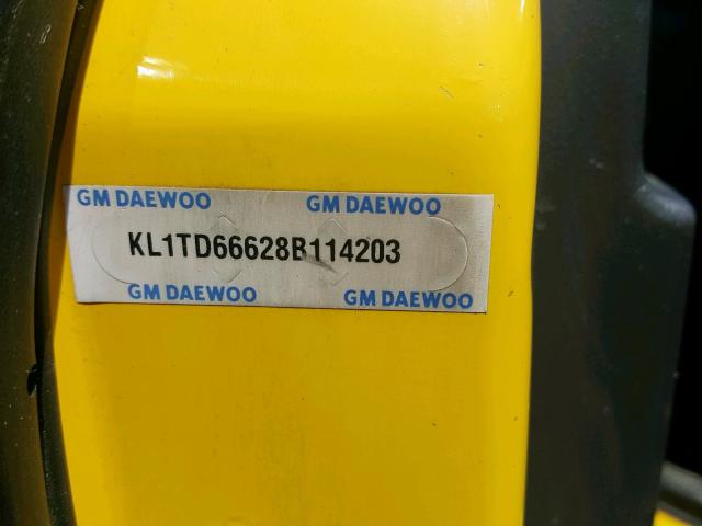 KL1TD66628B114203 - 2008 CHEVROLET AVEO BASE Ақ фото 10