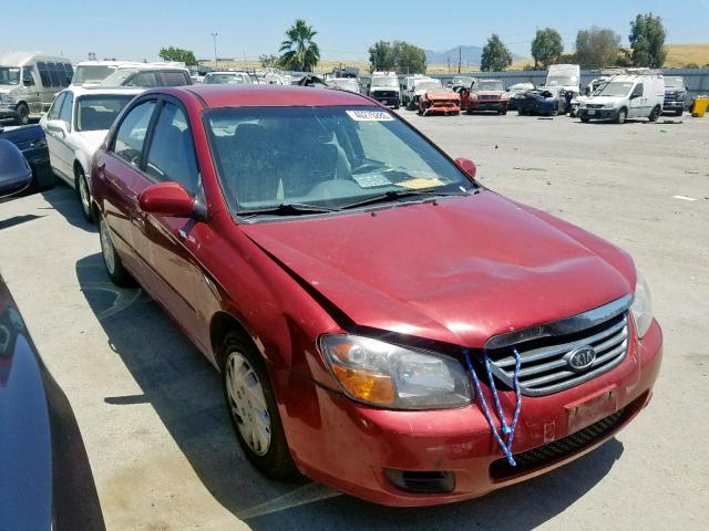 KNAFE221295658400 - 2009 KIA SPECTRA EX RED photo 1