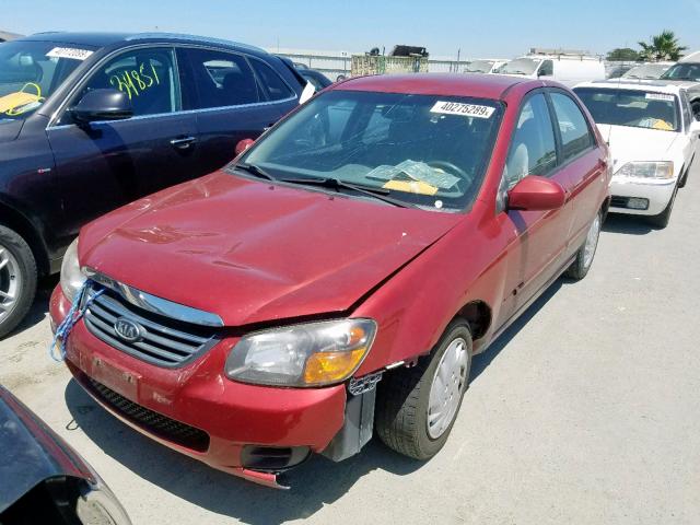 KNAFE221295658400 - 2009 KIA SPECTRA EX RED photo 2