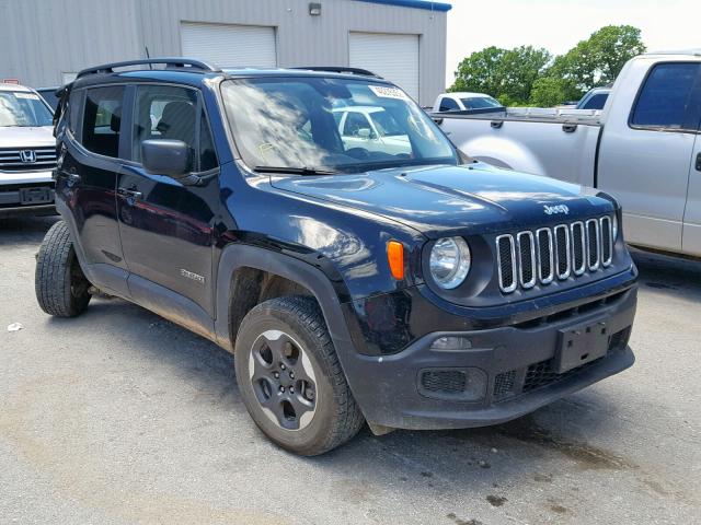ZACCJBAB8HPG62758 - 2017 JEEP RENEGADE S შავი ფოტო 1
