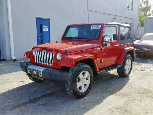 1C4AJWBG2CL155327 - 2012 JEEP WRANGLER S RED photo 2