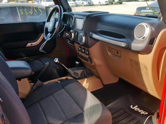 1C4AJWBG2CL155327 - 2012 JEEP WRANGLER S RED photo 5