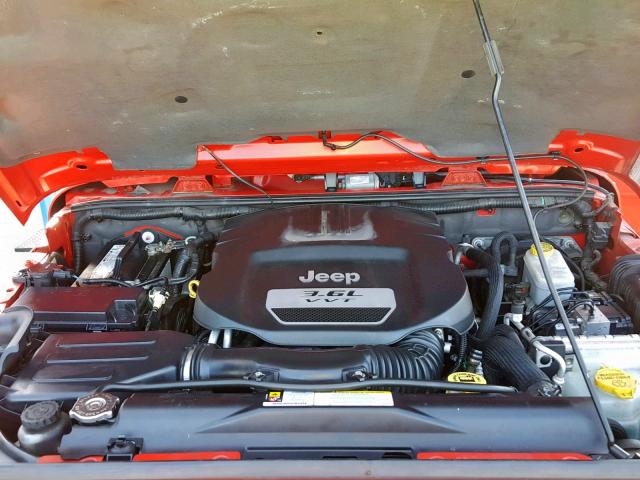 1C4AJWBG2CL155327 - 2012 JEEP WRANGLER S RED photo 7