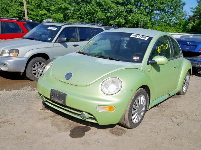 3VWCK21C92M407856 - 2002 VOLKSWAGEN NEW BEETLE Yaşıl foto 2
