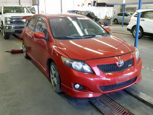 1NXBE40E99Z150946 - 2009 TOYOTA COROLLA XR RED photo 1