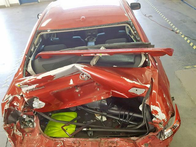 1NXBE40E99Z150946 - 2009 TOYOTA COROLLA XR RED photo 9