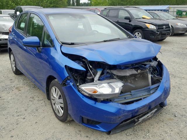 3HGGK5H55FM773415 - 2015 HONDA FIT LX BLUE photo 1