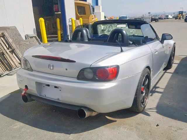 JHMAP11432T006656 - 2002 HONDA S2000 SILVER photo 4