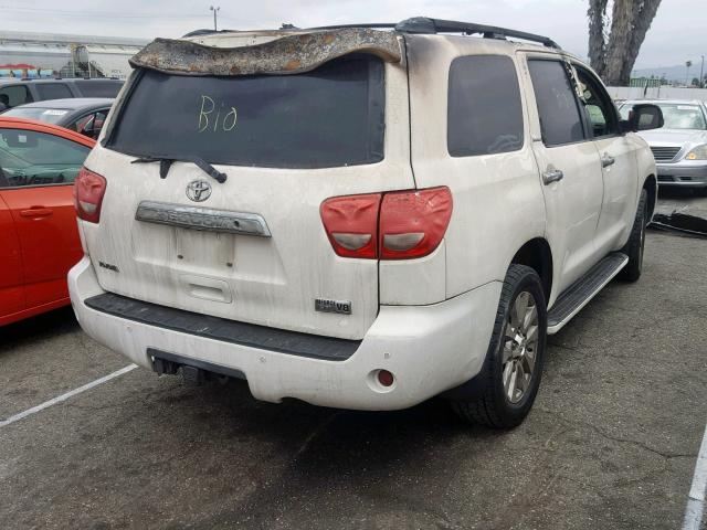 5TDKY5G16AS029496 - 2010 TOYOTA SEQUOIA LI WHITE photo 4