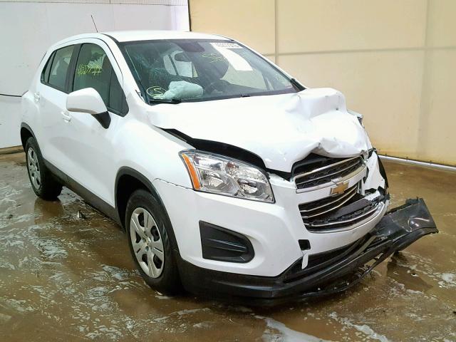 KL7CJKSB8GB583594 - 2016 CHEVROLET TRAX LS WHITE photo 1