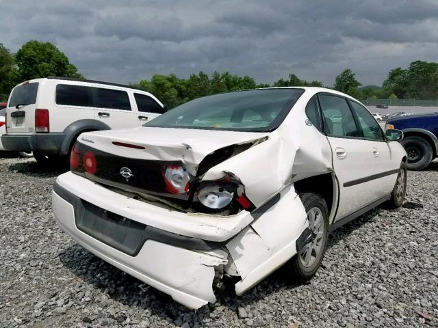 2G1WF52E549419626 - 2004 CHEVROLET IMPALA WHITE photo 4