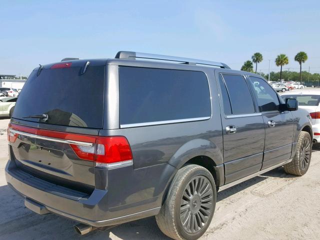 5LMJJ3KT1GEL09704 - 2016 LINCOLN NAVIGATOR 灰色 照片 4