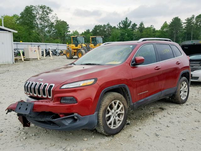 1C4PJMCB9GW147750 - 2016 JEEP CHEROKEE L MAROON photo 2