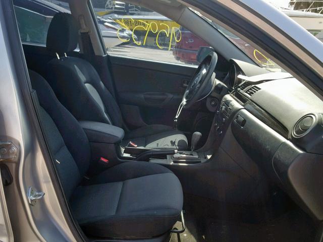 JM1BK12F871639404 - 2007 MAZDA 3 I SILVER photo 5