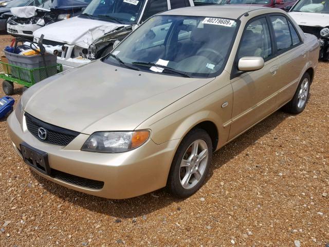 JM1BJ225030140144 - 2003 MAZDA PROTEGE DX TAN photo 2