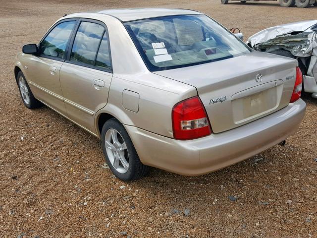 JM1BJ225030140144 - 2003 MAZDA PROTEGE DX TAN photo 3