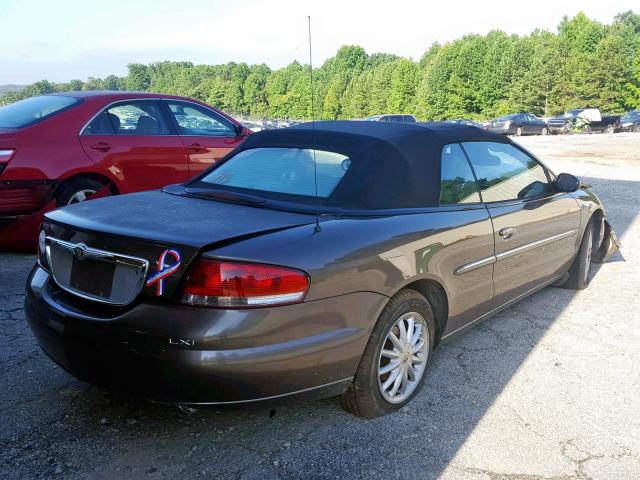 1C3EL55U61N584838 - 2001 CHRYSLER SEBRING LX GRAY photo 4