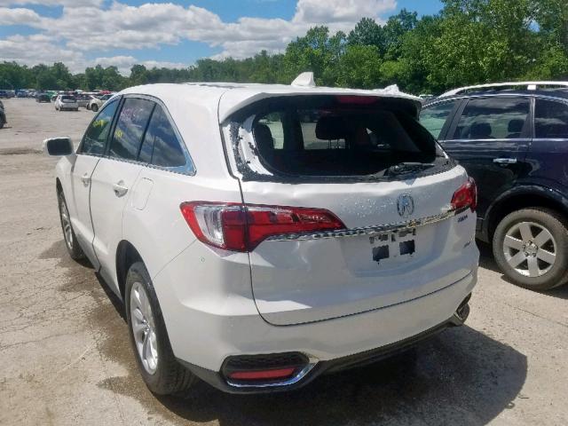 5J8TB4H32JL021835 - 2018 ACURA RDX WHITE photo 3