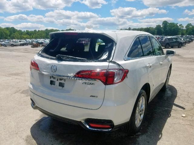 5J8TB4H32JL021835 - 2018 ACURA RDX WHITE photo 4