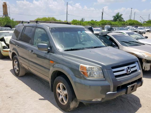 5FNYF18308B043904 - 2008 HONDA PILOT SE GRAY photo 1