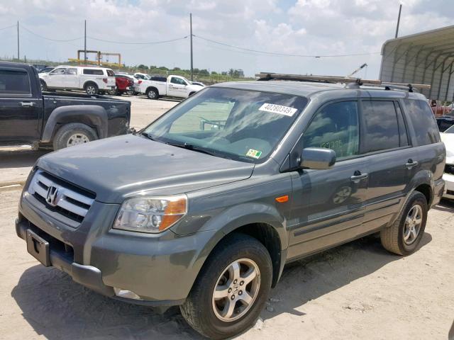 5FNYF18308B043904 - 2008 HONDA PILOT SE GRAY photo 2