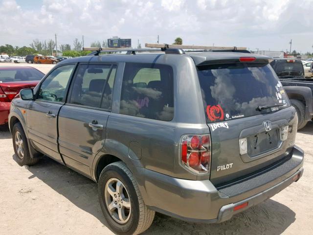 5FNYF18308B043904 - 2008 HONDA PILOT SE GRAY photo 3