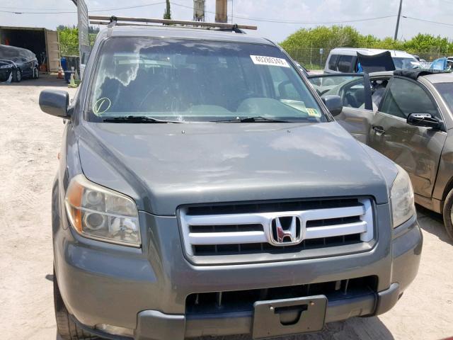 5FNYF18308B043904 - 2008 HONDA PILOT SE GRAY photo 9