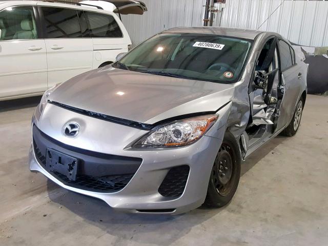 JM1BL1TF9D1820101 - 2013 MAZDA 3 I GRAY photo 2