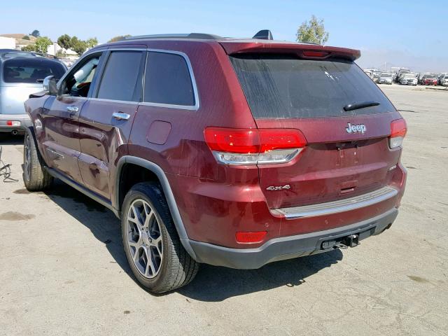 1C4RJFBG4KC642725 - 2019 JEEP GRAND CHER BURGUNDY photo 3