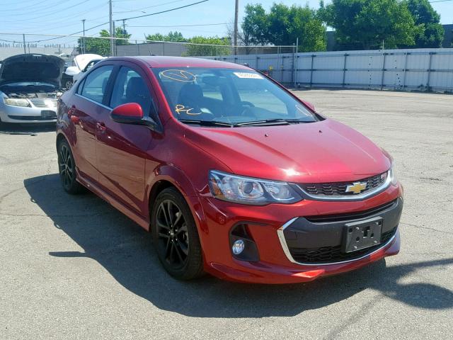 1G1JF5SB7H4162736 - 2017 CHEVROLET SONIC PREM RED photo 1