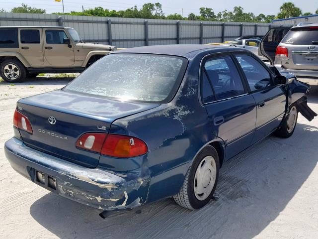 1NXBR18EXWZ011119 - 1998 TOYOTA COROLLA VE BLUE photo 4