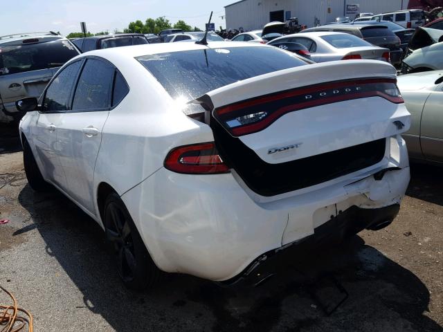 1C3CDFBB7FD159848 - 2015 DODGE DART SXT WHITE photo 3