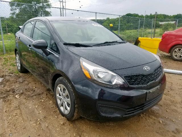 KNADM4A33D6109445 - 2013 KIA RIO LX BLACK photo 1