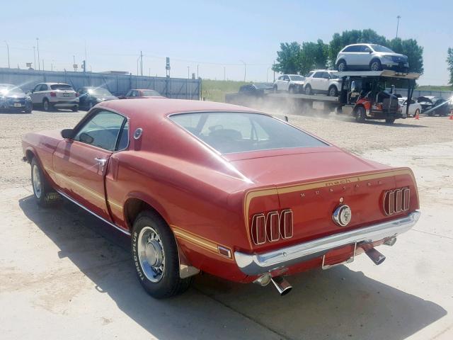 9F02M131214 - 1969 FORD MUSTANG M1 RED photo 3