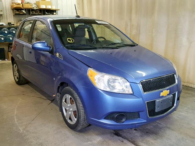 KL1TD66E09B621500 - 2009 CHEVROLET AVEO LS BLUE photo 1