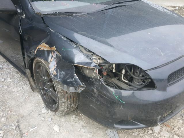 JTKDE167X70171323 - 2007 TOYOTA SCION TC ნაცრისფერი ფოტო 9